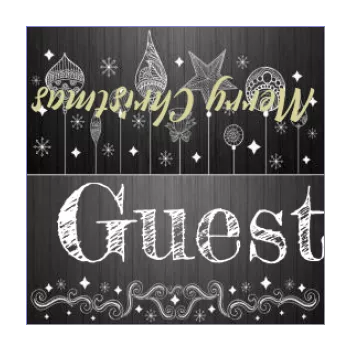 label place card dinner christmas table black star 