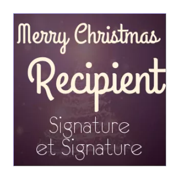 label gift christmas golden fir mauve 