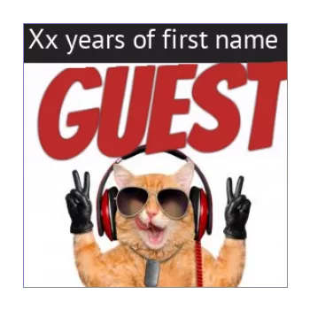 funny birthday label table cat red animals 