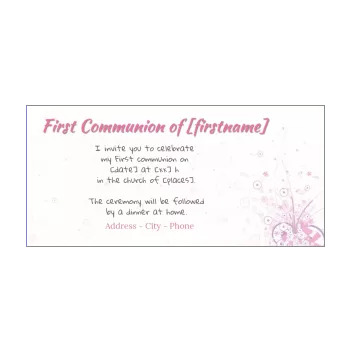 announcement communion abstract girl rose 