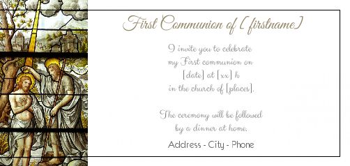 Announcement Communion Church God free template