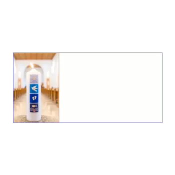 announcement invitation confirmation candle cross 