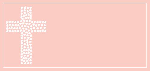 Announcement Invitation Confirmation Heart Cross free template
