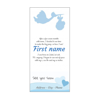 name announcement of baby boy