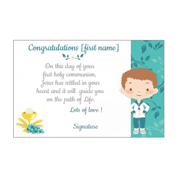 First Holy Communion congratulation card free templates on Greetings ...