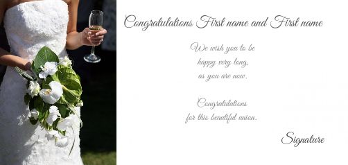 Wedding Congratulations Flower free template