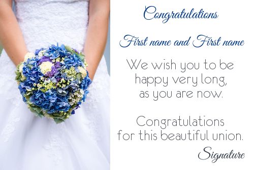 Wedding Congratulations Flower free template