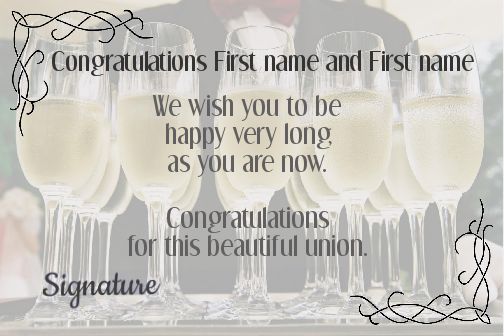 Wedding Congratulations free template