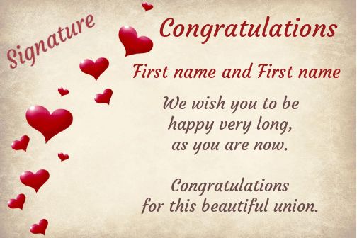 Wedding Congratulations free template