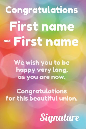 Wedding Congratulations virtual free
