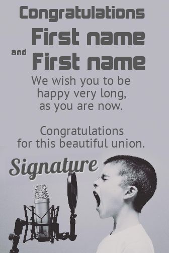 Wedding Congratulations Music free template