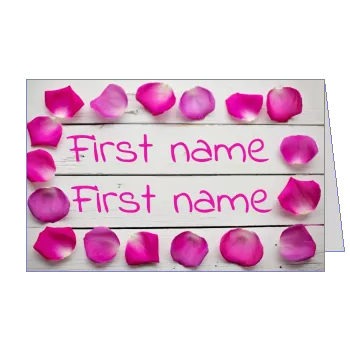 Wedding Congratulations Flower template