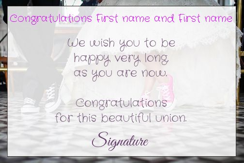 Wedding Congratulations free template