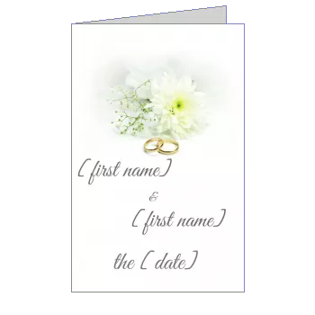Wedding Announcement Flower template