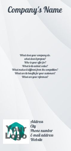 Poster Flyer Presentation Grey with photo template