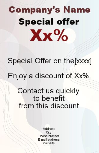 Poster Flyer Pastel Abstract Blue free template