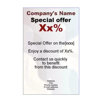 poster flyer pastel abstract blue grey 