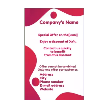 poster flyer promotion balloon red 