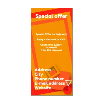 poster flyer promotion orange 