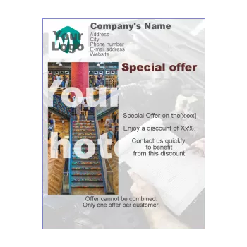 poster flyer promotion garage hand 