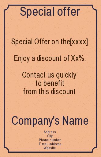 Poster Flyer Blue Brown free template
