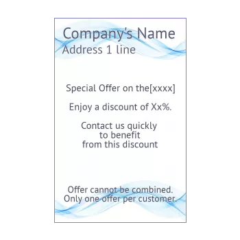 poster flyer blue wave 