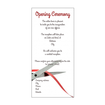 Featured image of post Inauguration Ceremony Invitation Letter - (dear name) invites you on the auspicious occasion of the opening ceremony of their new venture at (address).