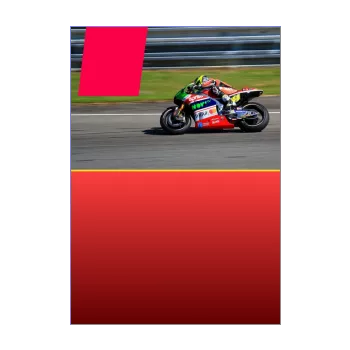 birthday card invitation magazine motorbike red 