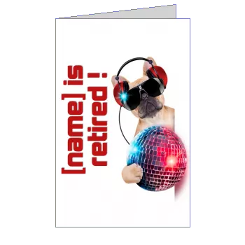 Funny Card Invitation Retirement Party template