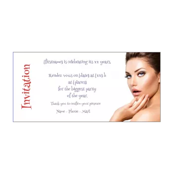 birthday card invitation women 