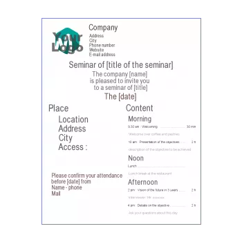 card invitation meeting seminar white 