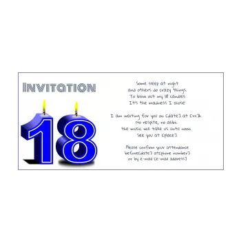 18th birthday invitations for boys