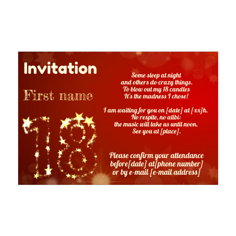 birthday-invitation-18-years-old-golden-free-template-card-3480