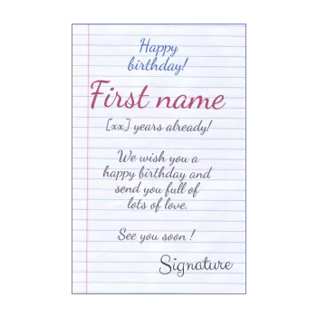 happy birthday card kid white 