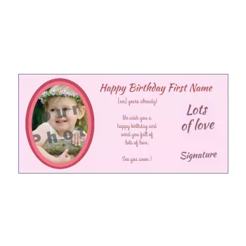 happy birthday card girl kid rose 