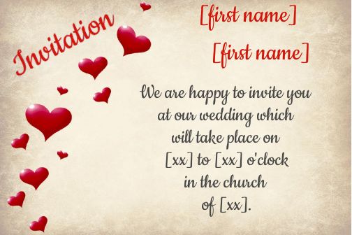 Wedding Announcement virtual free