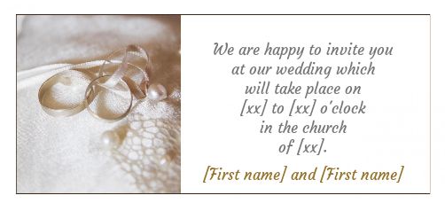 Wedding Announcement template