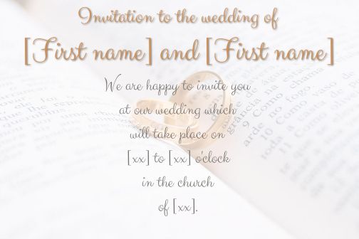 Wedding Announcement virtual free