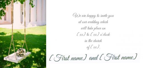 Wedding Announcement template