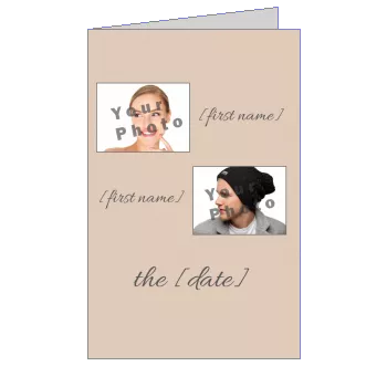 Wedding Announcement with photo template
