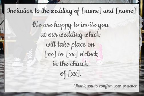Wedding Announcement free template