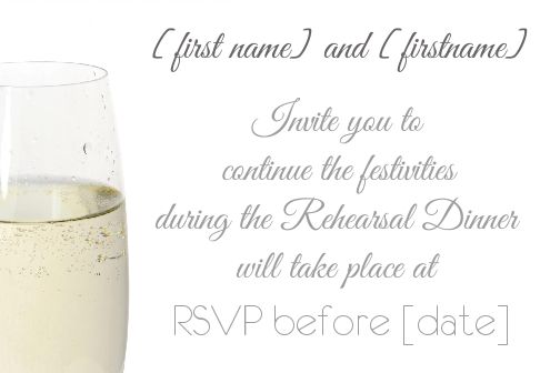 Wedding Dinner Alcohol virtual free