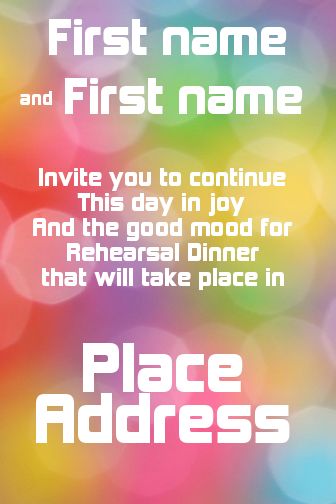 Wedding Dinner free template