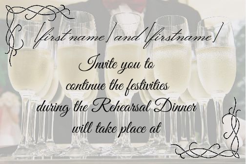 Wedding Dinner Alcohol virtual free