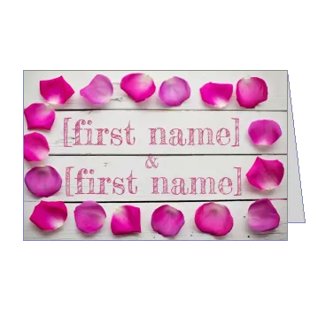 Wedding Announcement Flower template