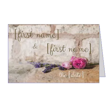 Wedding Announcement Flower template