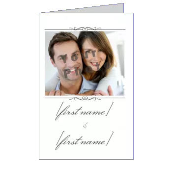 Wedding Announcement with photo template