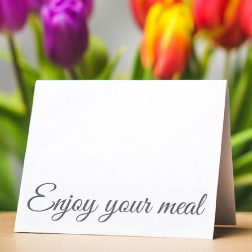 Label Cardboard Place Card Table template