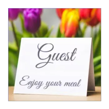 label cardboard place card table flower 