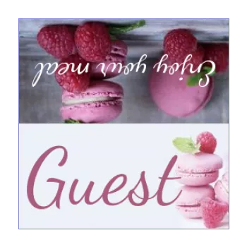 label raspberry place card table fruit cake 